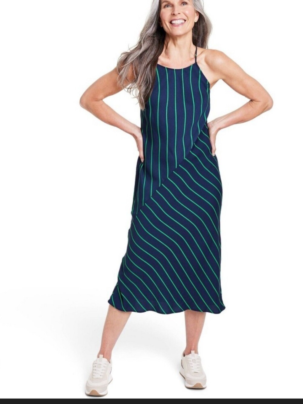Rowing Blazers x Target collab Blue Bias Stripe Midi- Large 10/12
